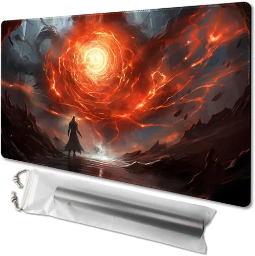 Vista 42 de MTG - Tapete de juego tamaño 24 x 14 pulgadas, bolsas de almacenamiento gratuitas, respaldo antideslizante, impresión, ideal para entusiastas