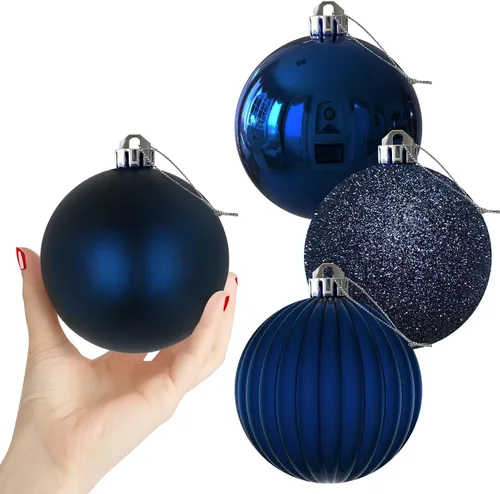 Vista 115 de Esferas pequeñas de bronce de 1.6 pulgadas para decoración del árbol de Navidad, adornos inastillables para cumpleaños, Halloween, vacaciones, boda