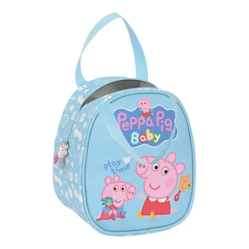 Vista 2 de Portameriendas Térmico Peppa Pig Baby Azul 19 x 22 x 14 cm