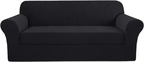Vista 33 de H.VERSAILTEX - 2 fundas protectoras de licra suave Jacquard para respaldo de silla, lavable a máquina