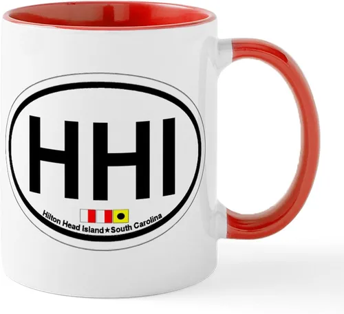 Vista 8 de CafePress Hilton Head Island SC - Taza de café de cerámica (11.0 fl oz)