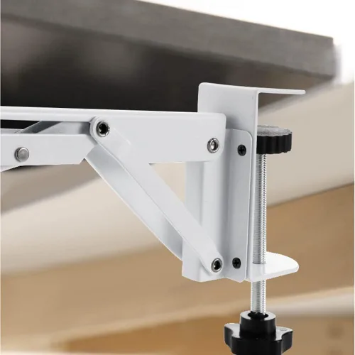 Vista 3 de Abrazadera extensora de escritorio para bricolaje Tablero extensor de escritorio de madera personalizado (tablero no incluido), abrazadera