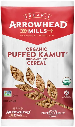 Vista 12 de Arrowhead Mills Cereal de maíz orgánico inflado, 6 oz