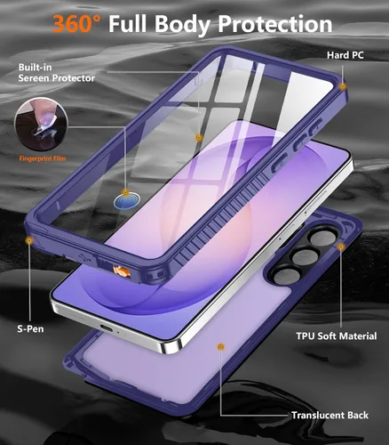 Vista 137 de Temdan - Funda impermeable diseñada para iPhone 12, protector de pantalla y cámara integrado IP68 bajo el agua, cuerpo completo, a prueba de caídas