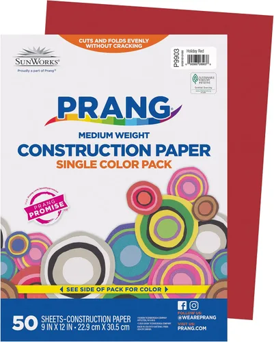 Vista 13 de Prang (Formerly SunWorks) Papel de construcción, naranja, 9 x 12 pulgadas, 50 hojas, (paquete de 2)