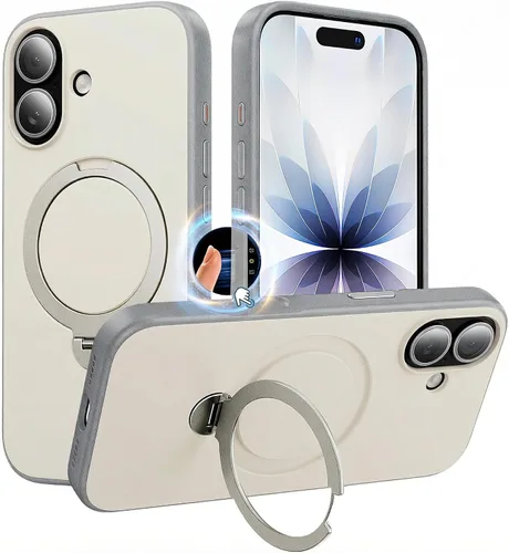 Vista 64 de Funda para iPhone 11, funda magnética con función atril [protección de grado militar] y [compatible con MagSafe], funda protectora delgada