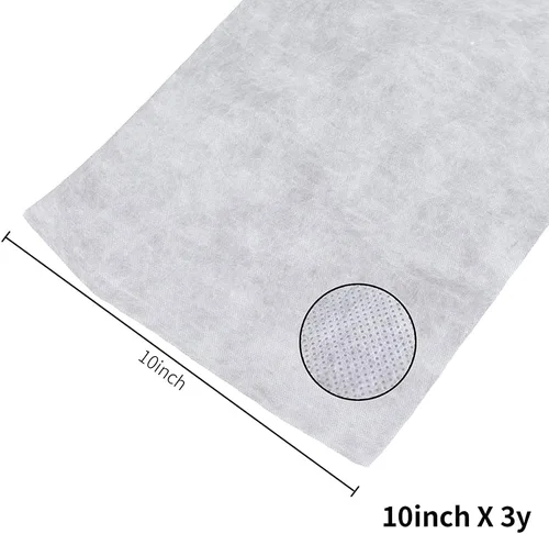 Vista 2 de Wash-Away - Estabilizador soluble en agua de 10 pulgadas x 3 yardas, peso ligero, no tejido, para lavar a máquina, bordado de bordado, respaldo