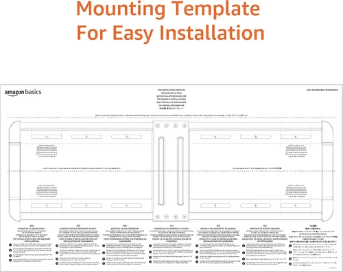 Vista 7 de Amazon Basics Soporte de pared para TV de perfil bajo con nivelación horizontal posterior a la instalación para televisores de 32 a 86 pulgadas