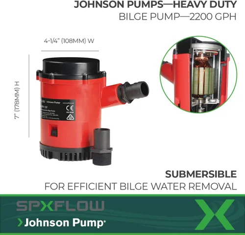 Vista 2 de Johnson Pump s 22004 2200 GPH Bomba de sentina