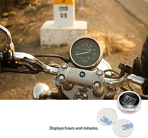 Vista 7 de Reloj digital impermeable para motocicleta, paquete de 4, 1.1 pulgadas de diámetro