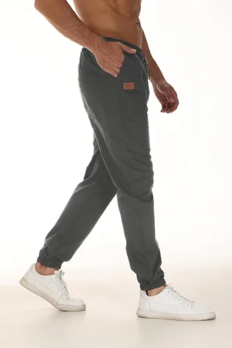 Vista 2 de LIUPMWE Pantalones deportivos casuales para hombre con bolsillos, pantalones de algodón para correr, pantalones de senderismo, pantalones cargo