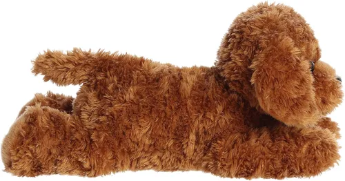 Vista 3 de Aurora® Adorable Flopsie™ Tucker™ - Animal de peluche - Facilidad juguetona - Compañeros atemporales - Marrón 11 pulgadas