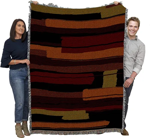 Vista 17 de Pure Country Weavers - Manta con fetiches - Inspirada en nativos americanos del suroeste - Manta tejida de regalo, algodón, 72x54, fabricada en EE.UU