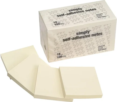Vista 2 de Highland Notes, 3 x 3 pulgadas, amarillo, 18-padsPack
