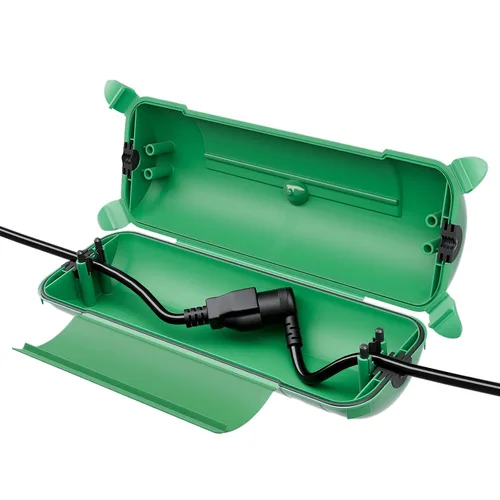 Vista 14 de Flemoon - Paquete de 3 fundas impermeables para cable de extensión para exteriores Small Electrical Connection Box for Straight Plug, Socket