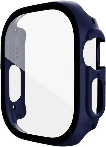 Vista 3 de Protector de pantalla de PC para Apple Watch Ultra de 1.929 in Smartwatch Glass+case Bumper Cubierta Templada para Iwatch Series 8 Ultra Accesorios