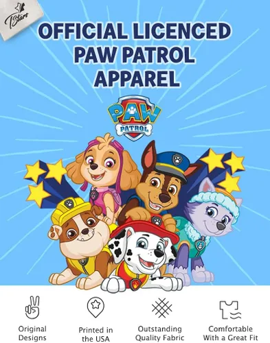 Vista 5 de Camiseta de manga larga oficial de la Patrulla Canina lista para la acción para niños y niños