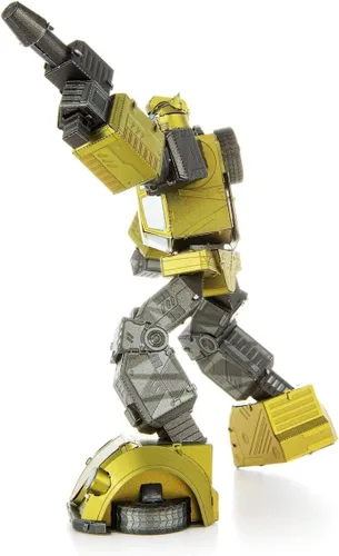 Vista 4 de Metal Earth Fascinations Transformers Bumblebee Color 3D Kit de modelo de metal con pinzas