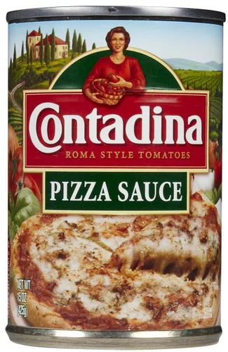 Vista 4 de CONTADINA Salsa de pizza enlatada, paquete de 12, lata de 15 onzas