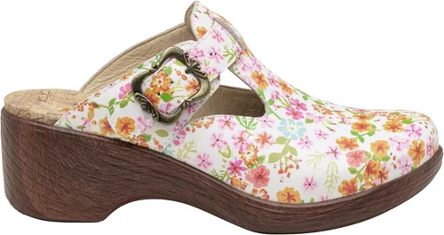 Vista 2 de Alegria Sierra - Sandalias de cuña de piel para mujer, Jazz suave