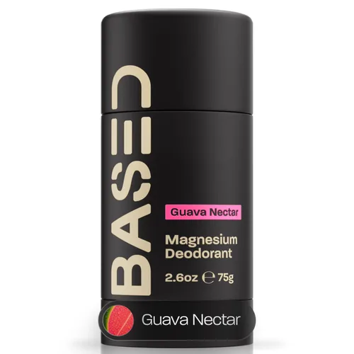 Vista 6 de BASED Performance Desodorante para Hombres, Protección contra el Olor Todo el Día, Sin Aluminio con Magnesio, Cera de Abejas y Manteca de Karité