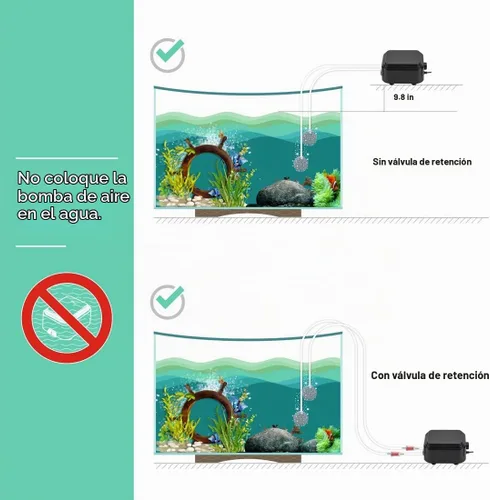 Vista 7 de hygger Bomba de aire silenciosa para acuario <30dB, bomba ajustable de tanque de peces de oxígeno de bajo decibelio, 2 salidas de aire, bomba