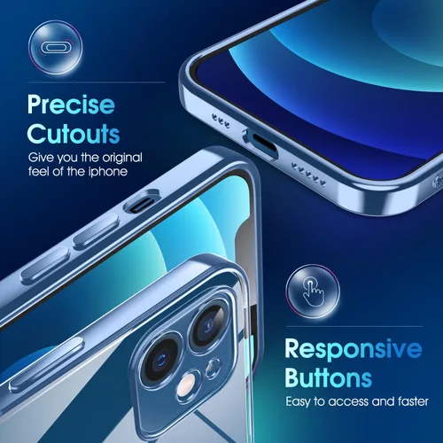 Vista 198 de Supdeal Funda cristalina transparente para iPhone 11, [No se amarillea] [Protección de la cámara] [Probado contra caídas de grado militar] Funda