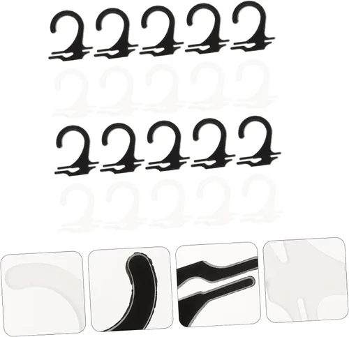Vista 7 de ABOOFAN 800 ganchos para colgar en la pared, ganchos para colgar en la pared, para calcetines y calcetines al por menor, ganchos transparentes