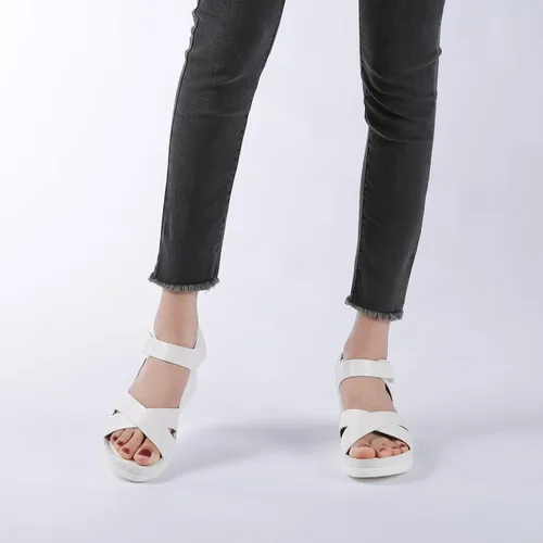 Vista 4 de Bernal Women'S Platform Sandals with Sparkle Glitter Dressy Summer Casual Wedge Ankle Strap Open Toe Sandals