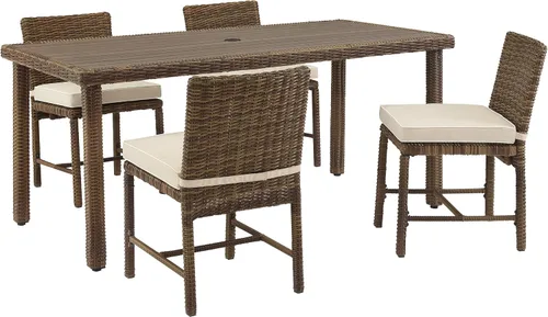 Vista 13 de Crosley Furniture Bradenton - Juego de 2 sillas para exteriores, sillas de mimbre para patio, terraza, patio trasero, color marrón desgastado