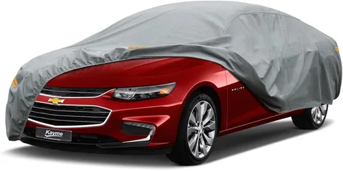 Vista 238 de Kayme Funda de Coche de Servicio Pesado Impermeable para Todo Tipo de Clima, Ajuste Personalizado para Tesla Model S, Cubierta Exterior Completa