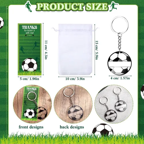Vista 2 de Huquary 30 Sets Suministros de Fiesta de Equipo Deportivo Llaveros de Nombre Acrílicos DIY Llaveros de Fútbol Softbol Béisbol Regalo para Fiesta