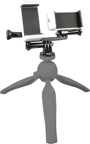Vista 5 de Adaptador de montaje de trípode dual para teléfonos inteligentes y cámaras de acción