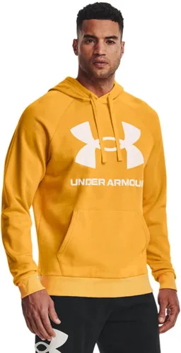 Vista 18 de Under Armour mens Rival Fleece Big Logo Hoodie (176) Fresh Clay/ Onyx White