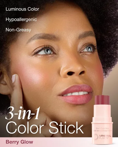 Vista 2 de Stick de maquillaje 3 en 1 , Berry Glow