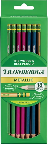 Vista 18 de Ticonderoga® Lápices pastel, 2 suaves, colores surtidos, paquete de 10 lápices