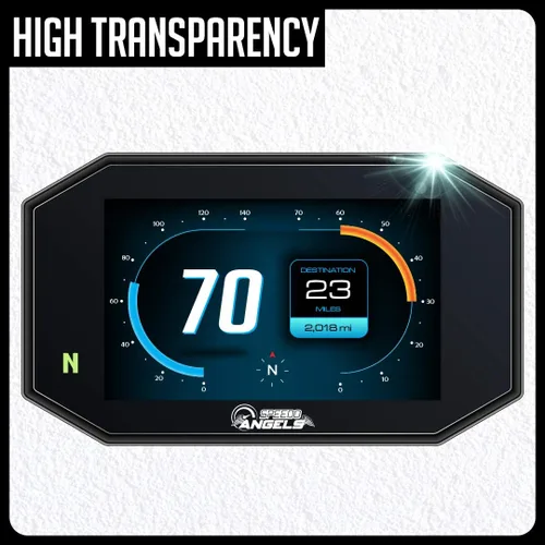 Vista 7 de Speedo Angels Protector de pantalla de salpicadero puede usarse con METEOR 350 (2021-) 2 x Ultra Clear