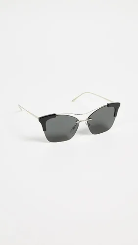 Vista 4 de Prada PR 21US KUI5S0 - Lentes de sol de plástico negrodorado con diseño de ojo de gato, lentes grises