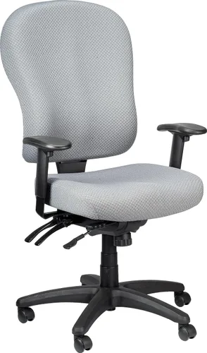Vista 10 de Tempur-Pedic Silla ergonómica de tela con respaldo medio, brazos ajustables, color beige
