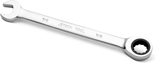 Vista 10 de Jetech Llave combinada de trinquete de 1 pulgada, SAE, engranaje de 72 dientes, grado industrial, extremo de caja de 12 puntos, acero Cr-V forjado
