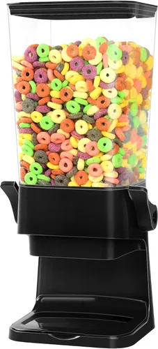Vista 11 de Dispensador de cereales para encimera, contenedores grandes de almacenamiento de cereales, dispensador para despensa, dispensador de alimentos secos