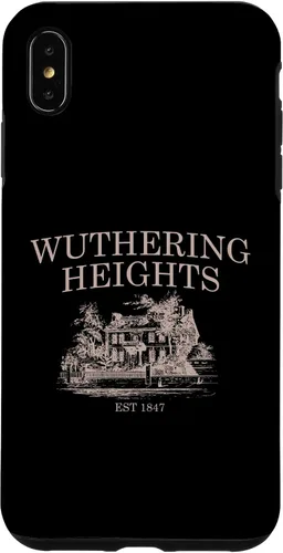 Vista 7 de iPhone 14 Cumbres borrascosas, Catherine Earnshaw y Heathcliff, funda Bronte