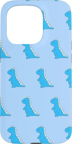 Vista 14 de Dinosaur T Rex Phone Case Cute Blue Cartoon Pattern Case for iPhone 17