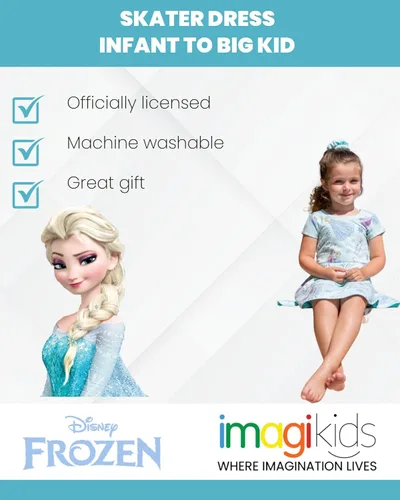 Vista 5 de Disney Vestido skater junior para bebés y niños grandes (18 meses - 14-16)