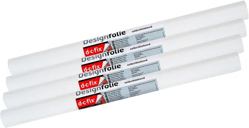 Vista 18 de d-c-fix 346-0001-3PK - Película autoadhesiva decorativa, color blanco mate, rollo de 17 x 78 pulgadas, paquete de 3