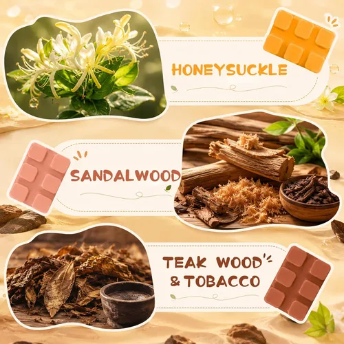 Vista 9 de SCENTORINI Cera derretida, 6 cubos de cera perfumada de otoño e invierno
