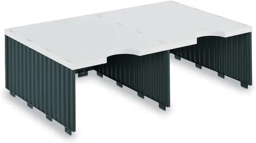 Vista 6 de Ultimate Office Organizador de escritorio Tierdrop. Clasificador de correo de alta capacidad de 6 compartimentos, aula y literatura, cuenta