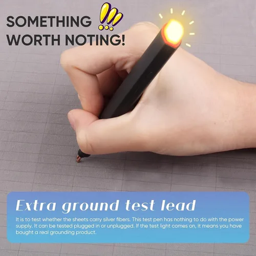 Vista 10 de Grounding Sheets, 95% algodón orgánico + 5% fibra plateada, sábana bajera ajustable conectada a tierra con cordón de conexión a tierra