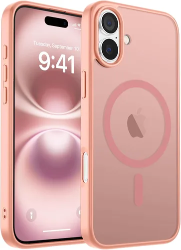 Vista 236 de zapica Funda magnética para iPhone Air, con protector de pantalla de vidrio templado, compatible con MagSafe, translúcida mate, a prueba de golpes