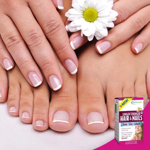 Vista 7 de Applied Nutrition Fórmula de belleza para cabello y uñas más larga y fuerte Cabello y uñas saludables Biotina + sílice + Gotu Kola Suplemento